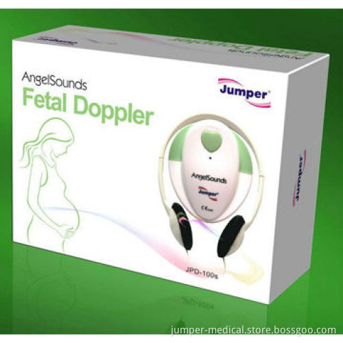 Fetal heart Doppler, in pink and green, 3.0MHz probe, FDA, ISO, to monitor baby heart beat